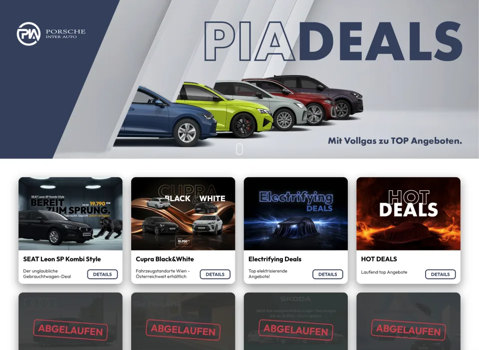 Pia Deals Startseite